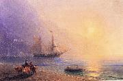 Ivan Aivazovsky Loading Provisions off the Crimean Coast oil painting